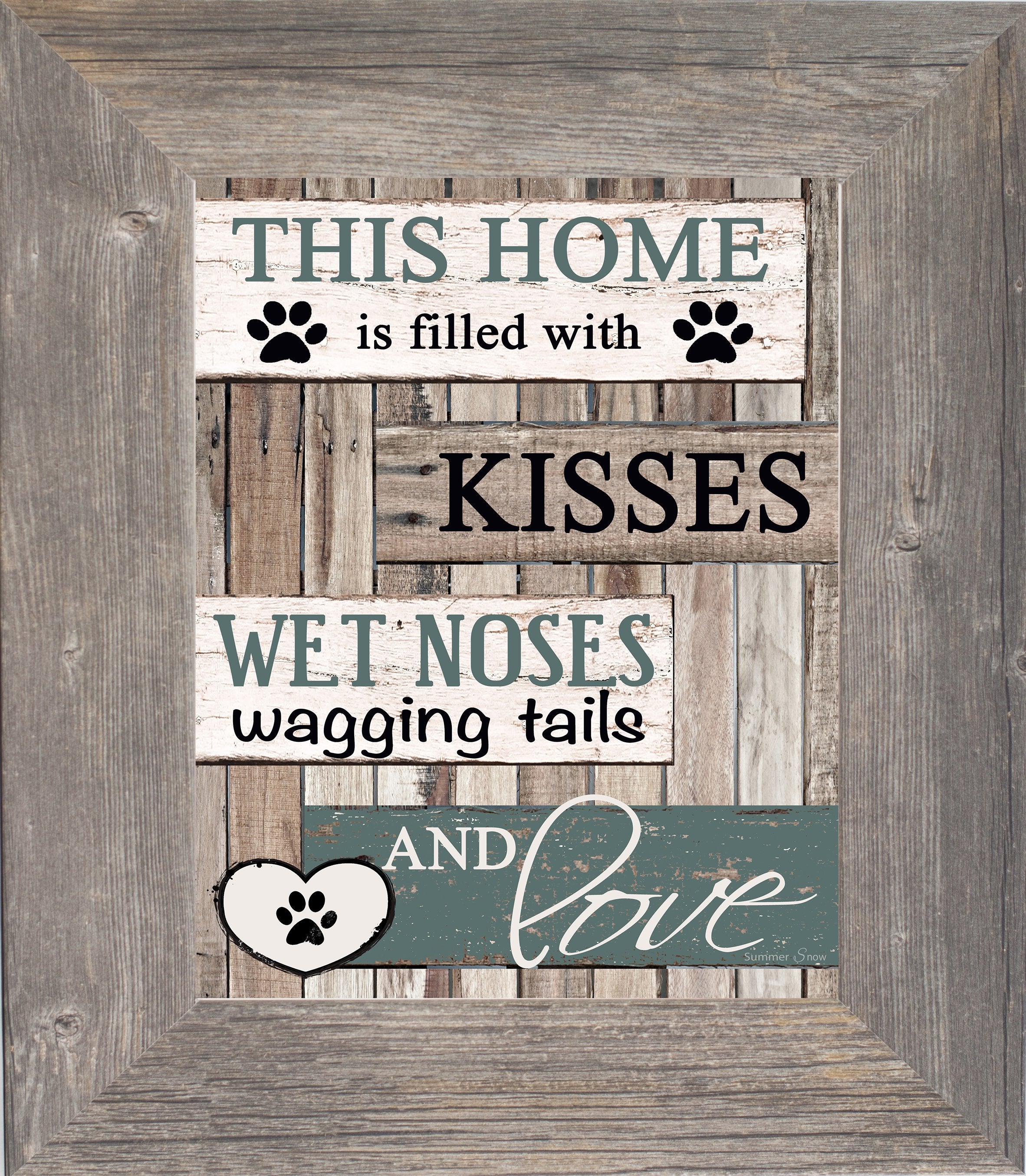 This Home is Filled with Kisses Dog SSA30 - Summer Snow Art