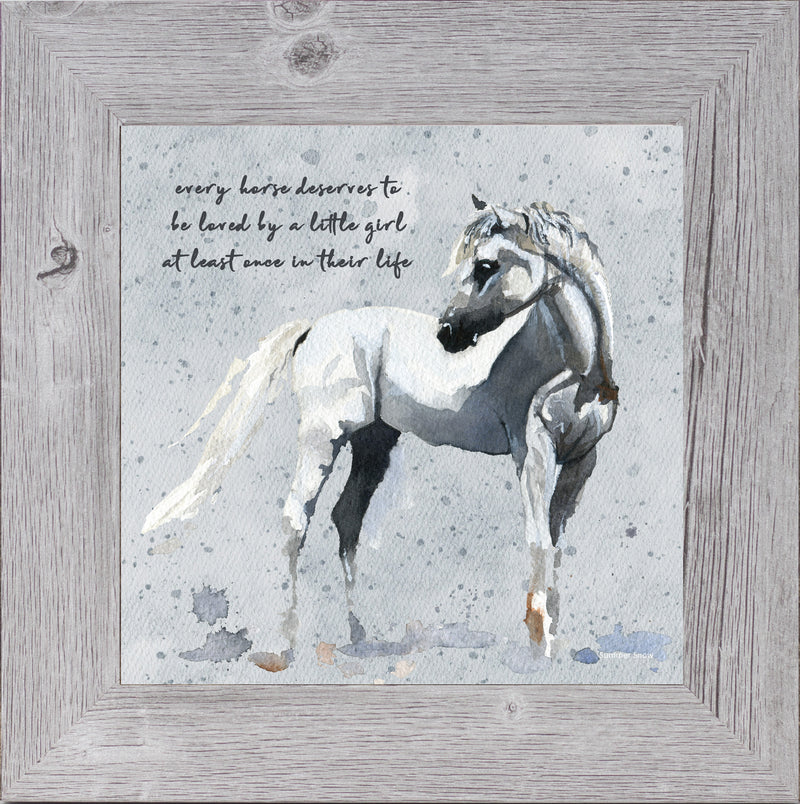 Every Horse Deserves to Be Loved by a Little Girl by Summer Snow W7